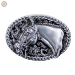 Boucle de ceinture ovale style western
