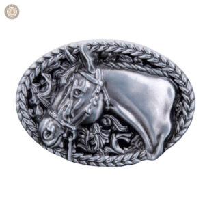 Boucle de ceinture ovale style western
