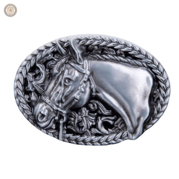 Boucle de ceinture ovale style western