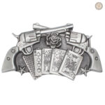 Boucle de ceinture Revolver en style western