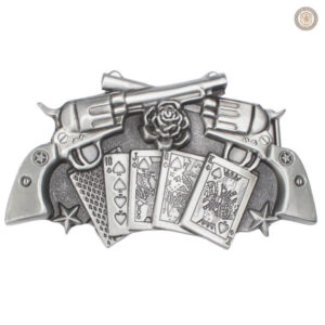 Boucle de ceinture Revolver en style western