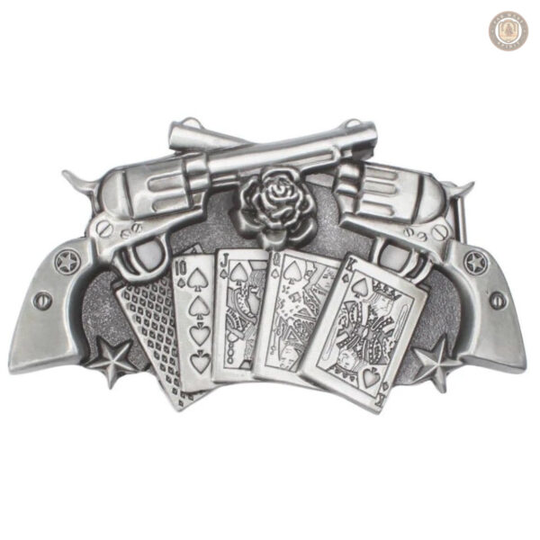 Boucle de ceinture Revolver en style western