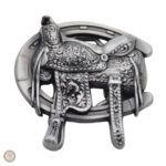 Boucle de ceinture western en style selle cowboy