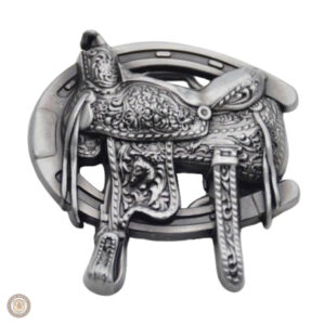 Boucle de ceinture western en style selle cowboy