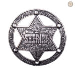 Boucle de ceinture Sheriff au style western élégant