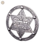 Boucle de ceinture western avec design Sheriff distinctif