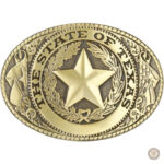 Boucle de ceinture Texas en style western