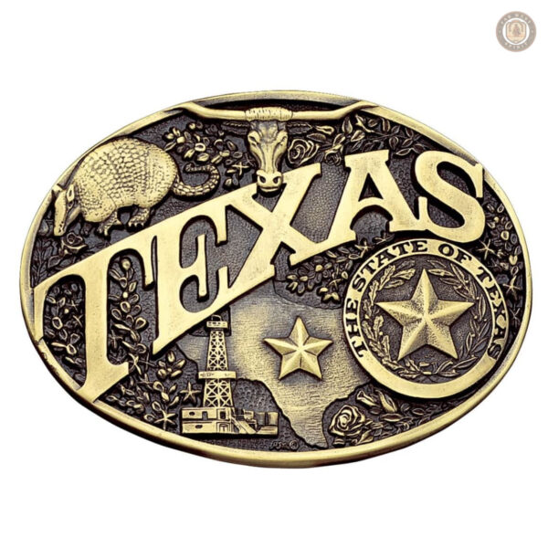 Boucle de ceinture Texas State en style western
