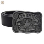 Boucle de ceinture style cowboy avec design unique