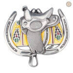 Boucle de ceinture western pour homme en style traditionnel