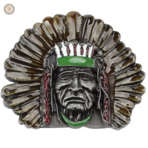 Boucle de ceinture western indienne au design authentique