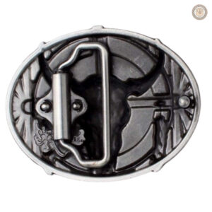 Accessoire western : boucle de ceinture avec motif initial
