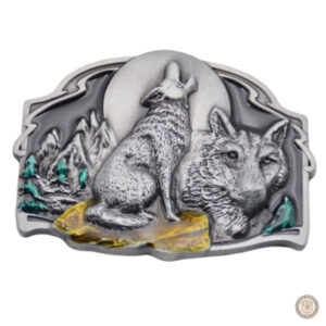 Boucle de ceinture western Wolf en design élégant