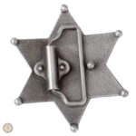 Accessoire western, boucle de ceinture au style Sheriff