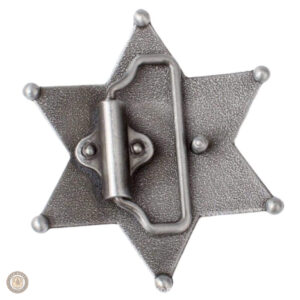 Accessoire western, boucle de ceinture au style Sheriff