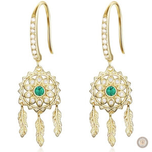 Boucles d'oreilles attrape-rêves en argent