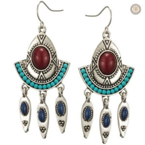 Boucles d'oreilles authentiques au style country