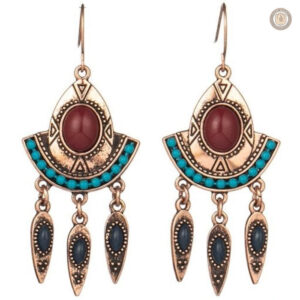 Accessoires de mode country, boucles d'oreilles élégantes