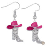 Boucles d'oreilles country en forme de bottes