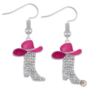 Boucles d'oreilles country en forme de bottes