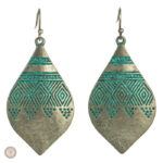Boucles d'oreilles pendantes vintage pour femmes