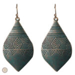Boucles d'oreilles country au design vintage