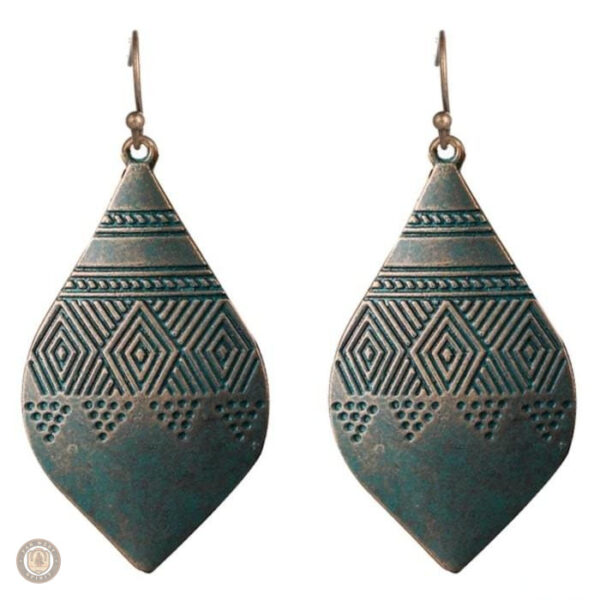 Boucles d'oreilles country au design vintage