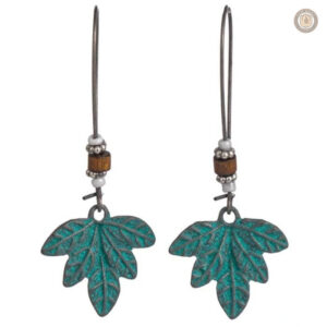 Boucles d'oreilles en forme de feuille pour un style country
