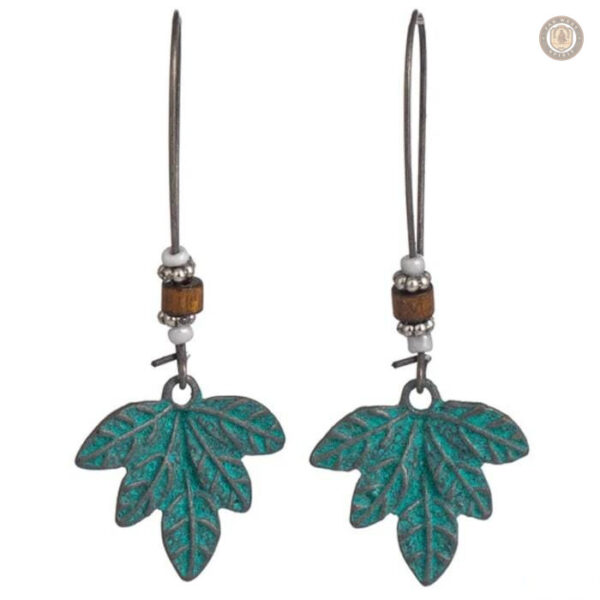 Boucles d'oreilles en forme de feuille pour un style country