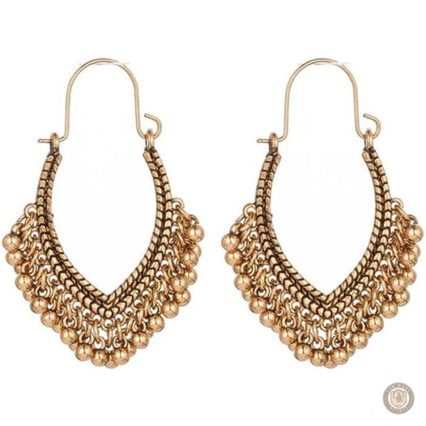 Boucles d'oreilles grelots, style country élégant
