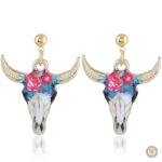 Accessoire tendance, boucles d'oreilles taureau pour look country