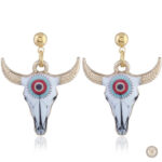 Boucles d'oreilles inspirées du taureau, parfaites pour un style western