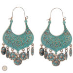 Boucles d'oreilles vintage au style country élégant