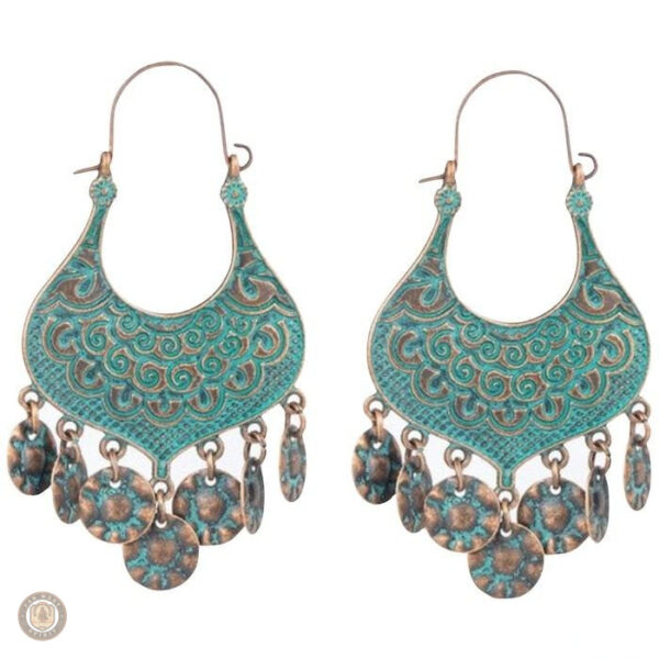 Boucles d'oreilles vintage au style country élégant