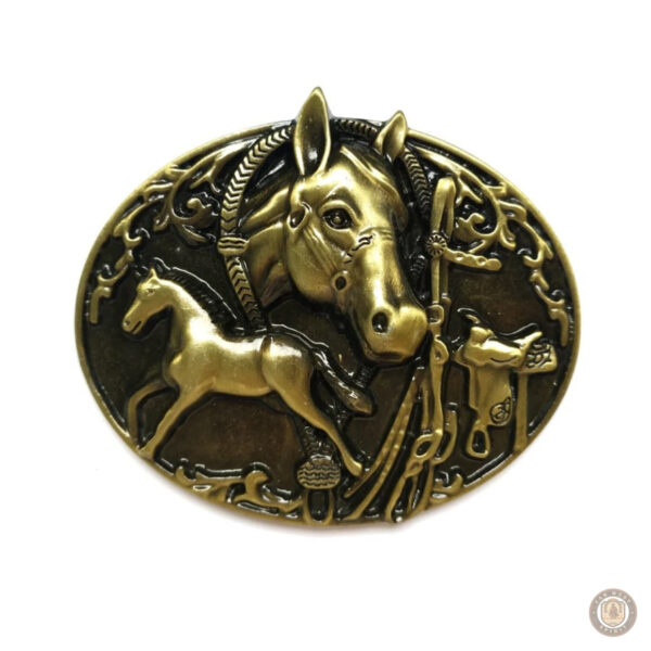 Accessoire de ceinture en style western, design cheval