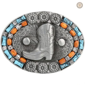 Boucle de ceinture au style western raffiné et classique
