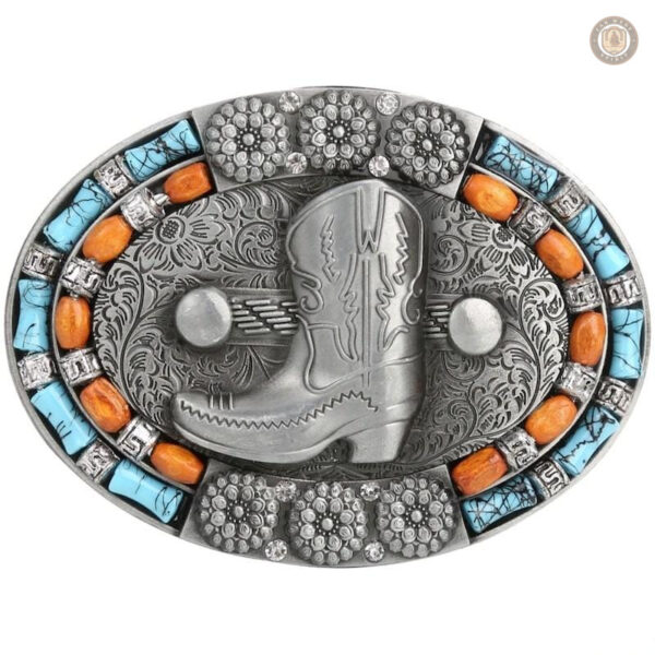Boucle de ceinture au style western raffiné et classique