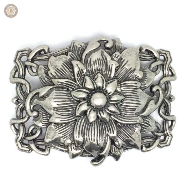 Boucle de ceinture western florale élégante et raffinée