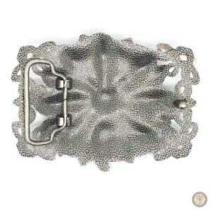 Boucle de ceinture ornée de motifs floraux en style western
