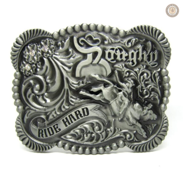 Boucle de ceinture western Ride Hard en design authentique