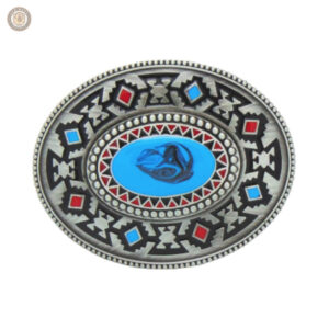 Boucle de ceinture style western amérindien