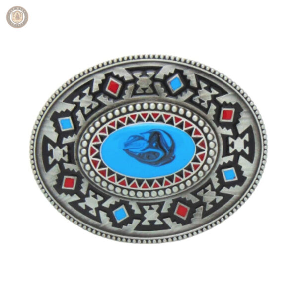 Boucle de ceinture style western amérindien