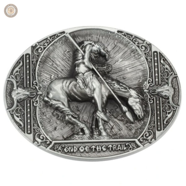 Boucle de ceinture End of The Trail, style western authentique