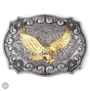Boucle de ceinture western aigle en métal décoratif