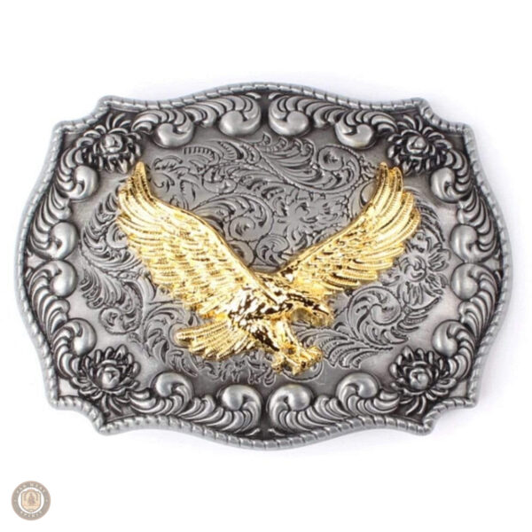 Boucle de ceinture western aigle en métal décoratif