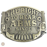 Accessoire de style western, boucle décorative en forme de revolvers