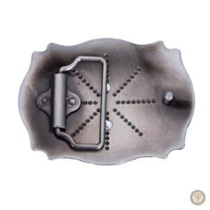 Boucle de ceinture ornée d'un design de bull western