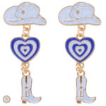 Accessoire de danse country, boucles d'oreilles stylées