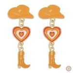 Boucles d'oreilles inspirées de la danse country pour femme