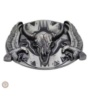 Boucle de ceinture western mexicain en métal décoratif